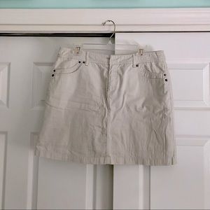 dressbarn bco jeans khaki skirt
